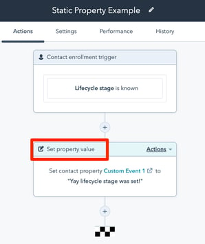 static-property-set-via-Hubspot-Workflow